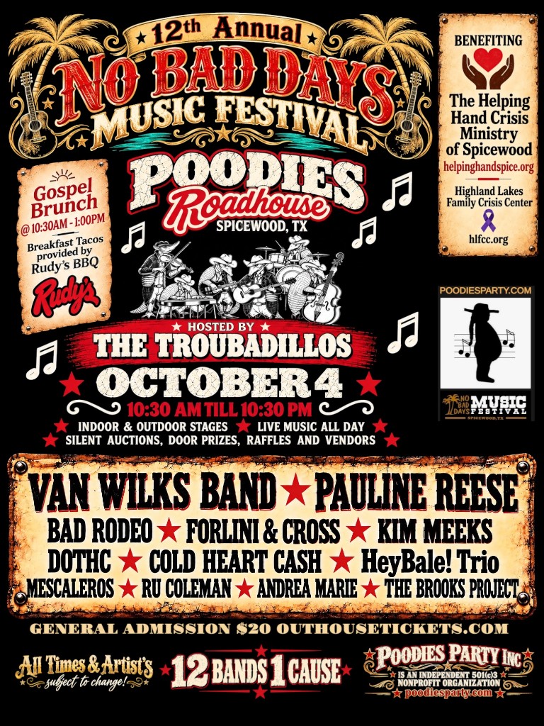 12th Annual Poodie's Party poster
